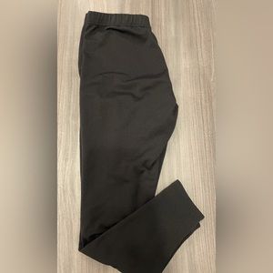 Womens juniors leggings fleece lined large black